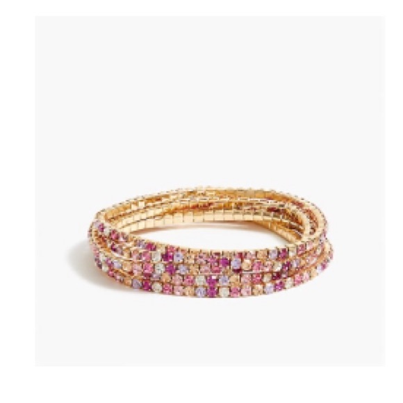 J. Crew Crystal Stretch Bracelets. Set of 5. - Picture 8 of 11